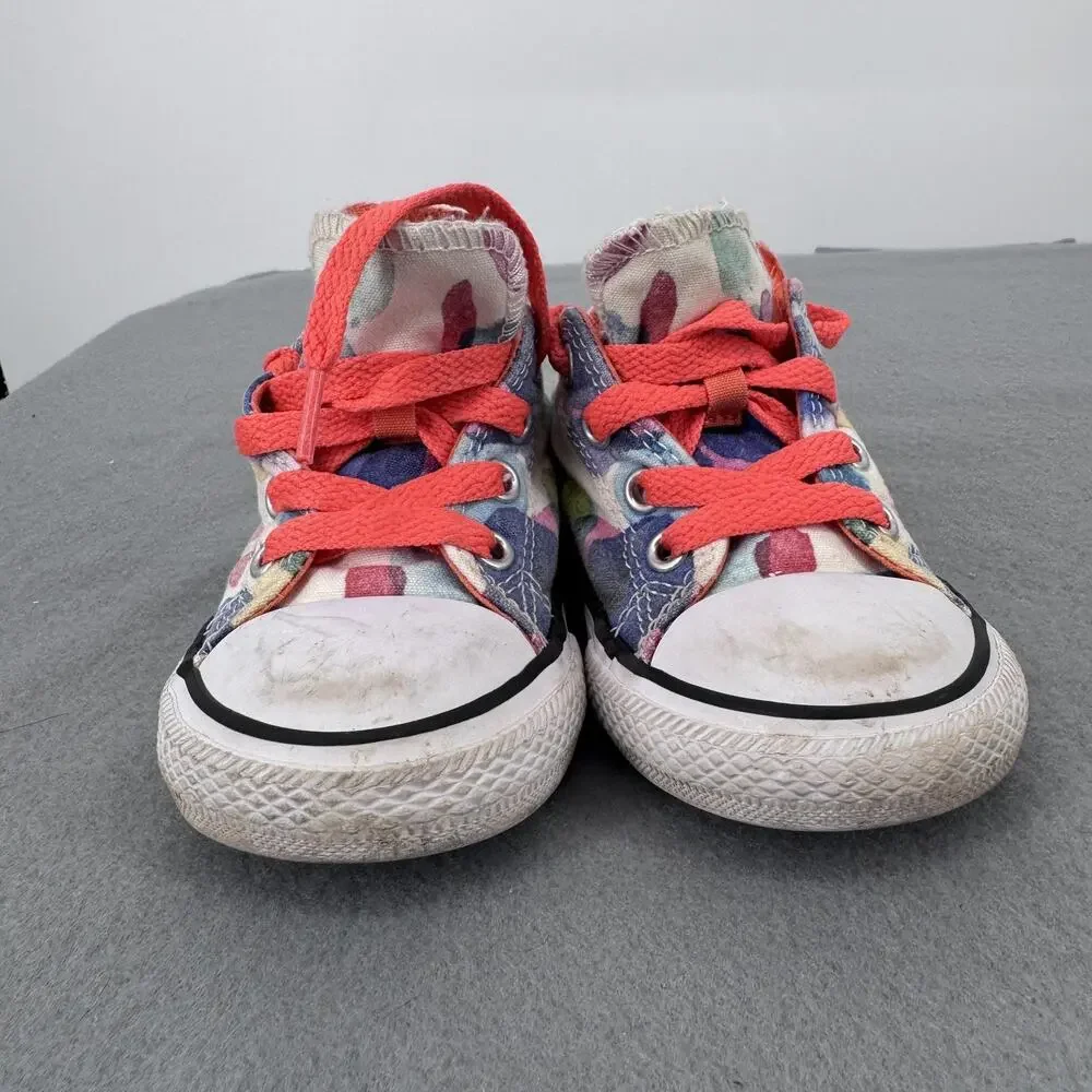 Converse All Star Shoes Infant‎ Size 7 Multicolor Polka Dot Low Top Sneakers